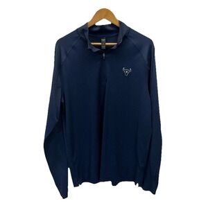 Rhone  1/4 Zip Pullover Men's LG Long Sleeve performance Houston Texans longhorn